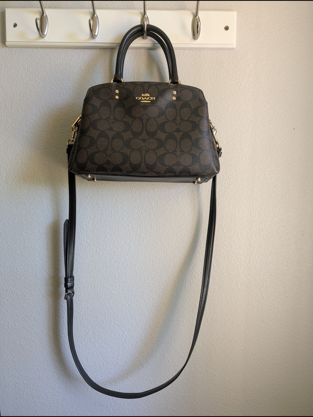 RARE Coach Mini Lillie Carryall Crossbody Bag - Black/Brown EXCELLENT Condition - Picture 3 of 10